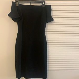 Black off the shoulder dress